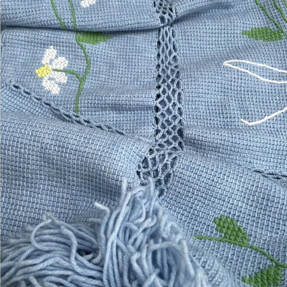 N/A floral afghan